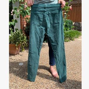 LUCKY BRAND TEAL CORDUROY SKINNY PANTS